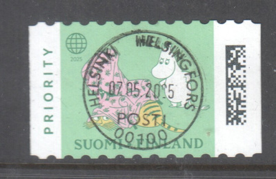 2025 Muumi merkki loistoleimalla.