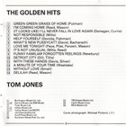 Tom Jones - The Golden Hits - CD-levy - pikkukuva 2