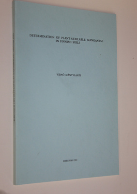 Väinö Mäntylahti : Determination of plant-available manga...