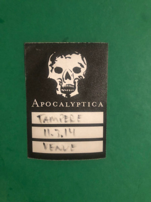 Crew/Staff-passi: Apocalyptica. 2014.