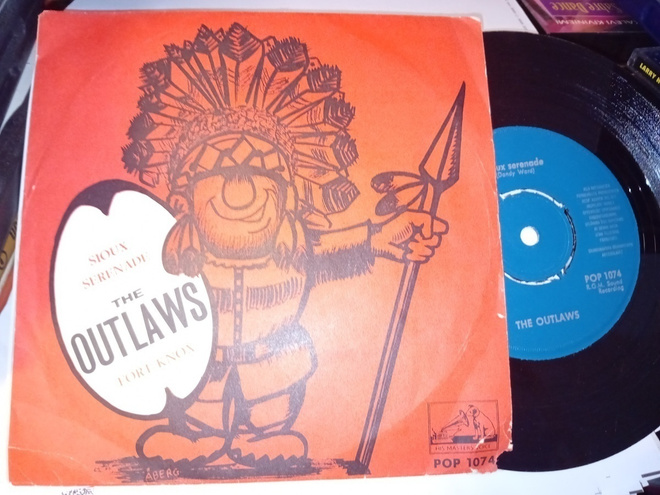 7" single The Outlaws : Sioux serenade ( SIS POSTIKULU )
