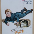 A.R.: Pikkuherra kaatoi vahingossa koko munakorin, p. 1909 - pikkukuva 1