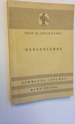 Erich Kamke : Mengenlehre