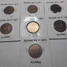 Suomi 20 penniä 1971 alpro unc yht. 7 kpl - pikkukuva 1