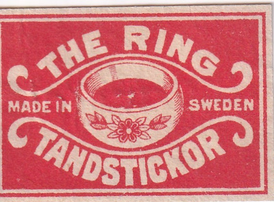 The Ring Tandstickor, Made in Sweden     b583
