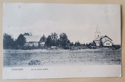 Sodankylä, uusi ja vanha kirkko, vanha mv pk, p. 1925