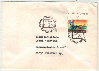 1982 POSTIMERKKEILYN PÄIVÄT TURKU