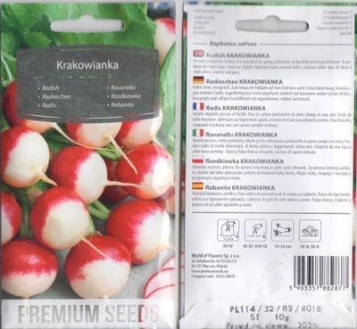 Retiisi 'Krakowianka' siemenet #