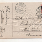 Vanha kohopainettu joulukortti 1911 - pikkukuva 2