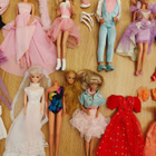 7kpl nukkeja + vaatteita (Barbie yms., 80-luku) - pikkukuva 5