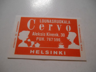 TT Etiketti Lounasruokala Cervo Helsinki