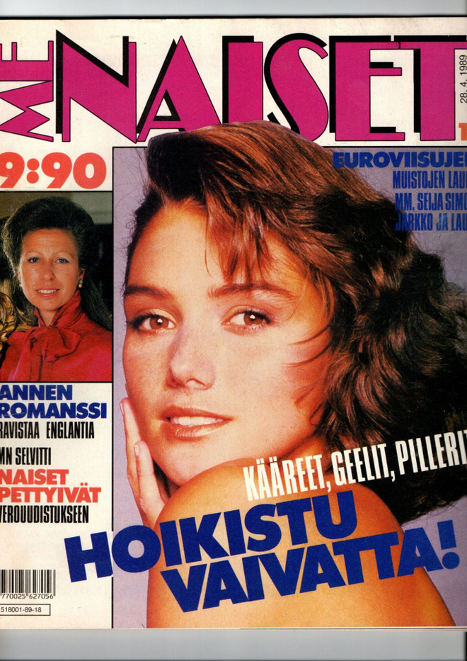 Me Naiset n:o 18 1989 Euroviisujen muistojen laulut.  Soile.