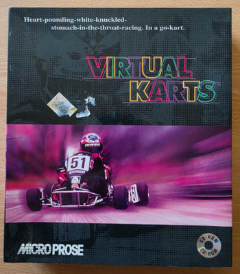 Virtual Karts (1995)  Big Box (MicroProse) PC CD-ROM