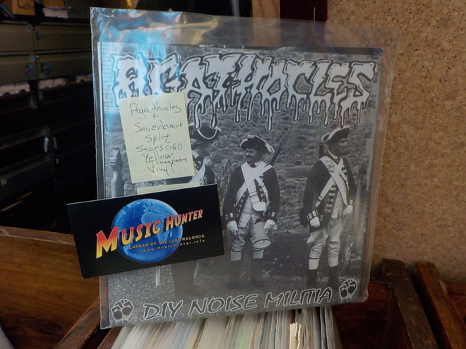 AGATHOCLES / SAUERKRAUT - DIY NOISE MILITIA UUSI SPLIT 7"