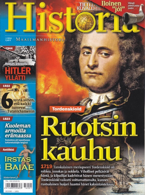 Tieteen Kuvalehti HISTORIA 1/2016 Tordenskiold,Ruotsin kauhu