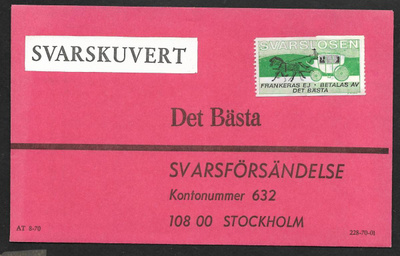 Ruotsi - Svarslösen merkki kuorella