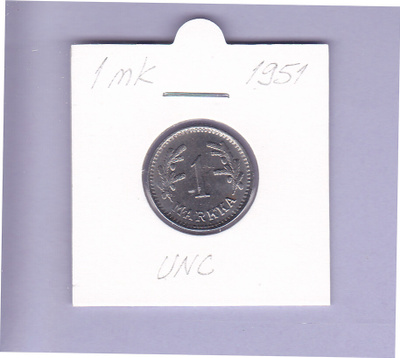 1 mk  v.1951 Fe UNC KM#30b
