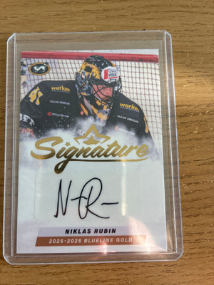 Niklas Rubin Kärpät Ässät blueline s2 signature gold