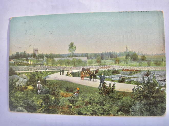 VANHA Postikortti Ahvenanmaa Åland Jomala 1907