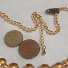 21k kullattu Kanadalainen Pallo kaulakoru kääty Gold plated - pikkukuva 4