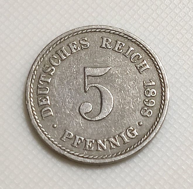 Saksa 5 Pfennig 1898A