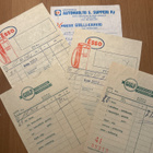 Huoltamo kuitteja & Esso Huoltoasemaluettelo ja tilikirja - pikkukuva 2