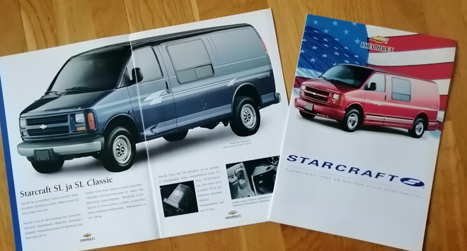 1998 Chevrolet Starcraft Van esite - 12 siv - suom