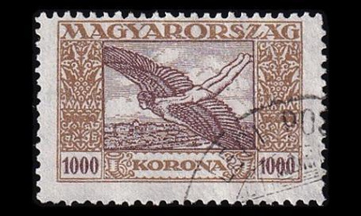 Unkari 385 o Lentoposti 1000 Kr (1924)