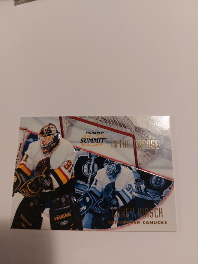 1996-97 Summit In The Crease #15 Corey Hirsch /6000