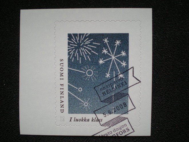 Omakuvamerkki LaPe 10 I - FDC-leimattu