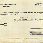 FIRMAKORTTI VETOKANGAS/VAASA MATTOKUTOMO - pikkukuva 1