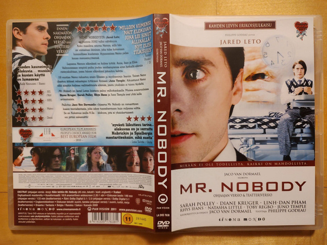 Mr. Nobody - kahden levyn erikoisjulkaisu DVD