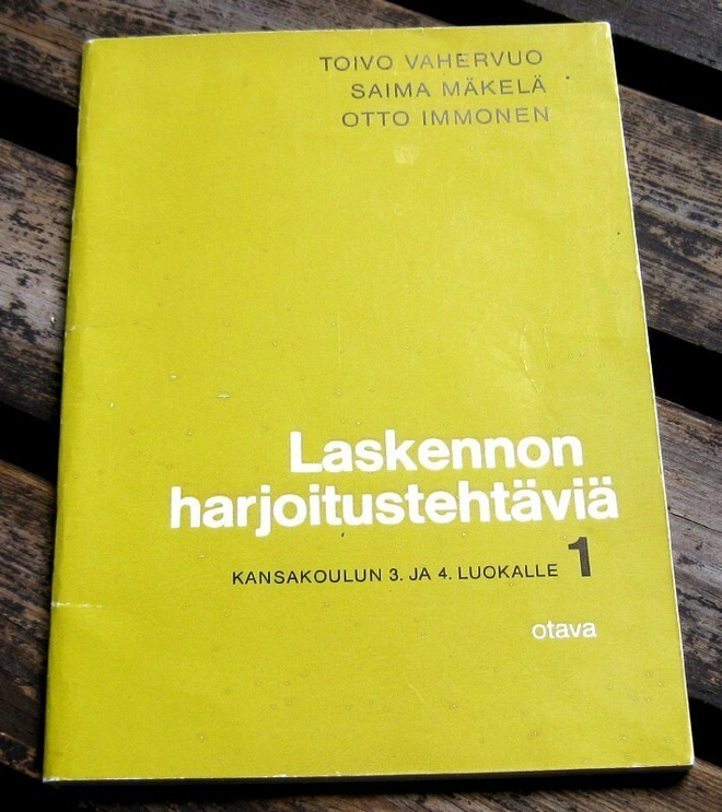 Laskennon harjoitustehtäviä kansakoulun 3. ja 4. luokalle