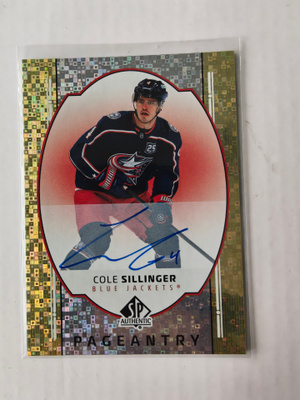 Cole Sillinger 2025-26 SP Authentic Pageantry Auto