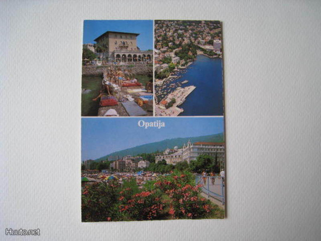 Postikortti – Opatija – postimerkki Jugoslavija
