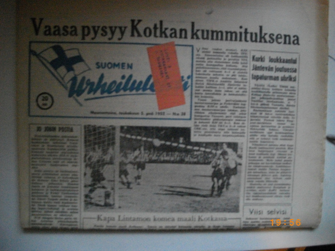 Suomen Urheilulehti Nro 38/1952 (25.2)
