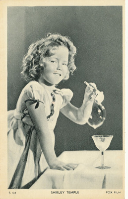 Filmitähti SHIRLEY TEMPLE - vanha kortti