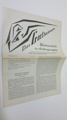 Martin (red.) Barkhoff : Das Goetheanum nr. 44/1988 : Woc...
