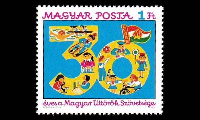 Unkari 3123 ** Pioneeriyhdistys 30v (1976)