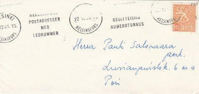 1965, Kirje Helsinki, ketjuleima