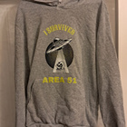 Harmaa Area 51 huppari XL puuvillaa - pikkukuva 1