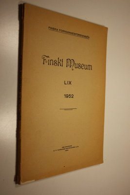 Nils (toim.) Cleve : Finskt museum LIX 1952