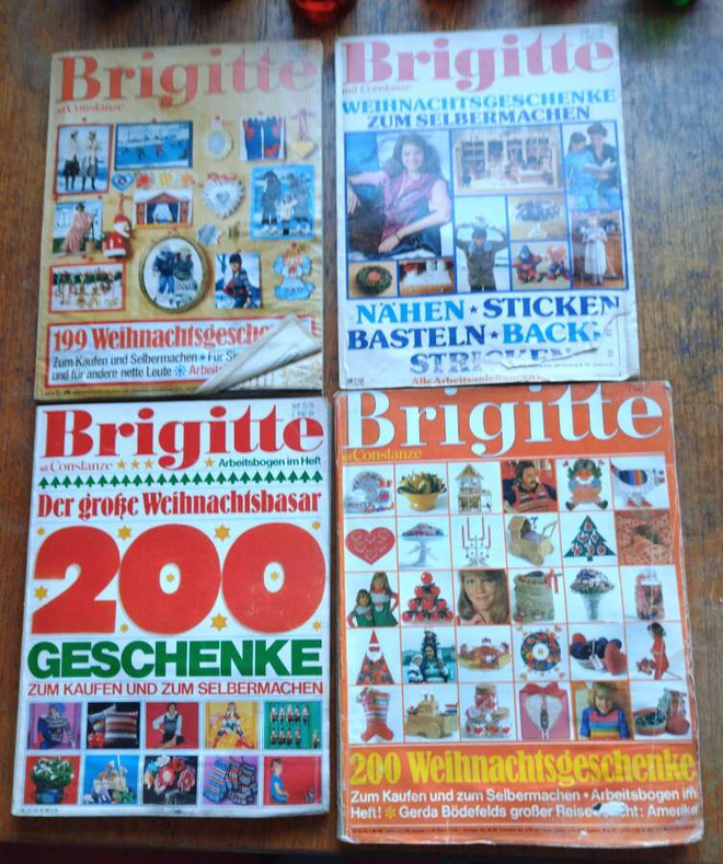 4 Brigitte-lehden joulunumeroa -70-luvulta