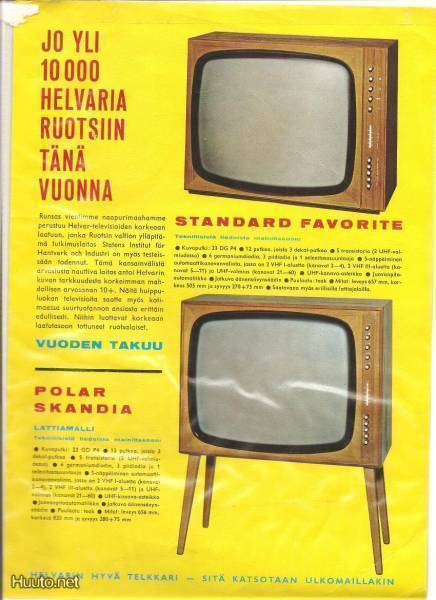 Helvar televisiot – esite (Suomi)