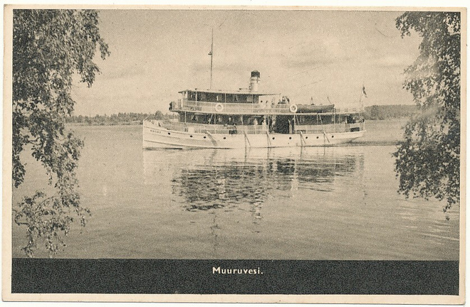 MUURUVESI, LAIVA S/S KOSKI - Carte Postale 1944