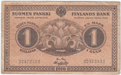 1 Markkaa 1916 KV kl.3