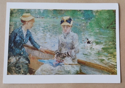 Berthe Morisot: Kesäpäivä - leidit veneessä, ei p.