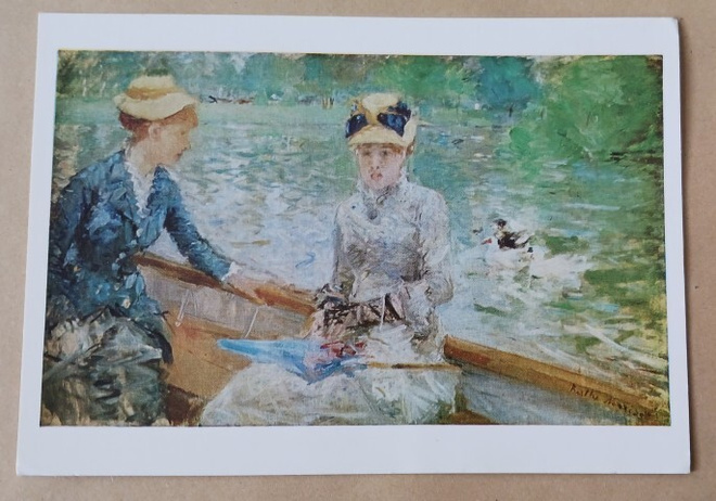 Berthe Morisot: Kesäpäivä - leidit veneessä, ei p.
