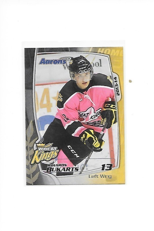 2013-14 Brandon Wheat Kings #13 Rihards Bukarts Latvia