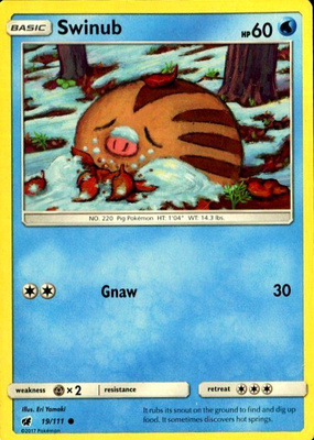 Pokémon kortti, Swinub